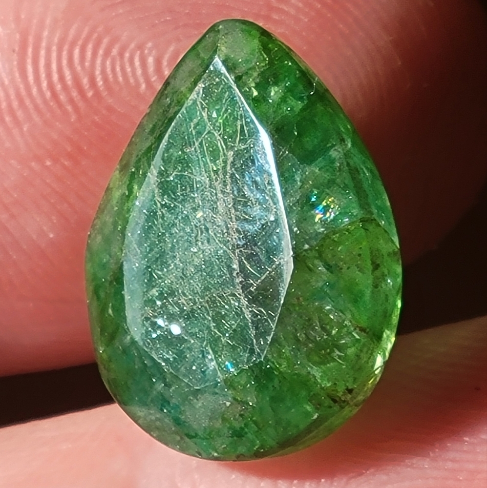 Natural Colombian Emerald 13Ct Loose Gemstone Green Pear Cut Gem